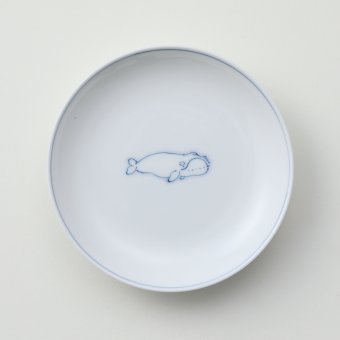 線鯨セミ豆皿