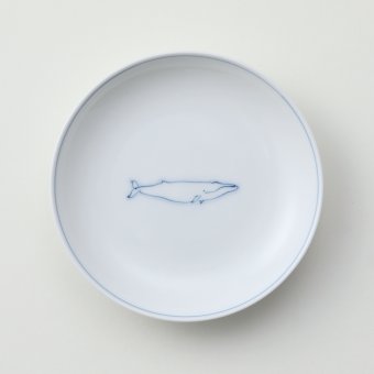 線鯨ナガス豆皿