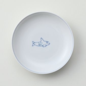 線鯨シャチ豆皿