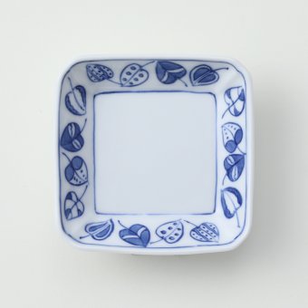 葉紋豆皿