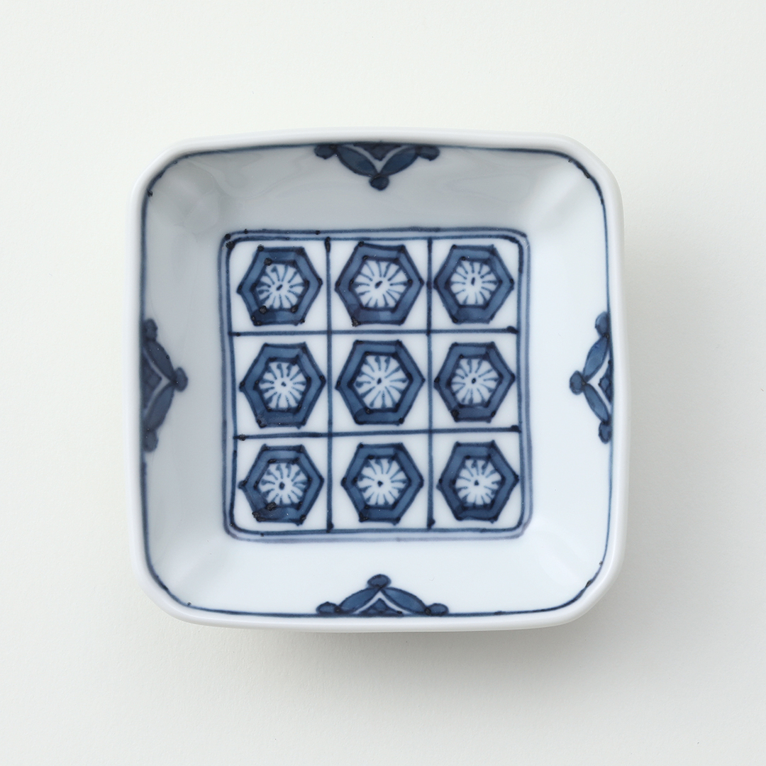 亀甲紋豆皿