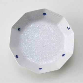 五色水玉パール豆皿（青）