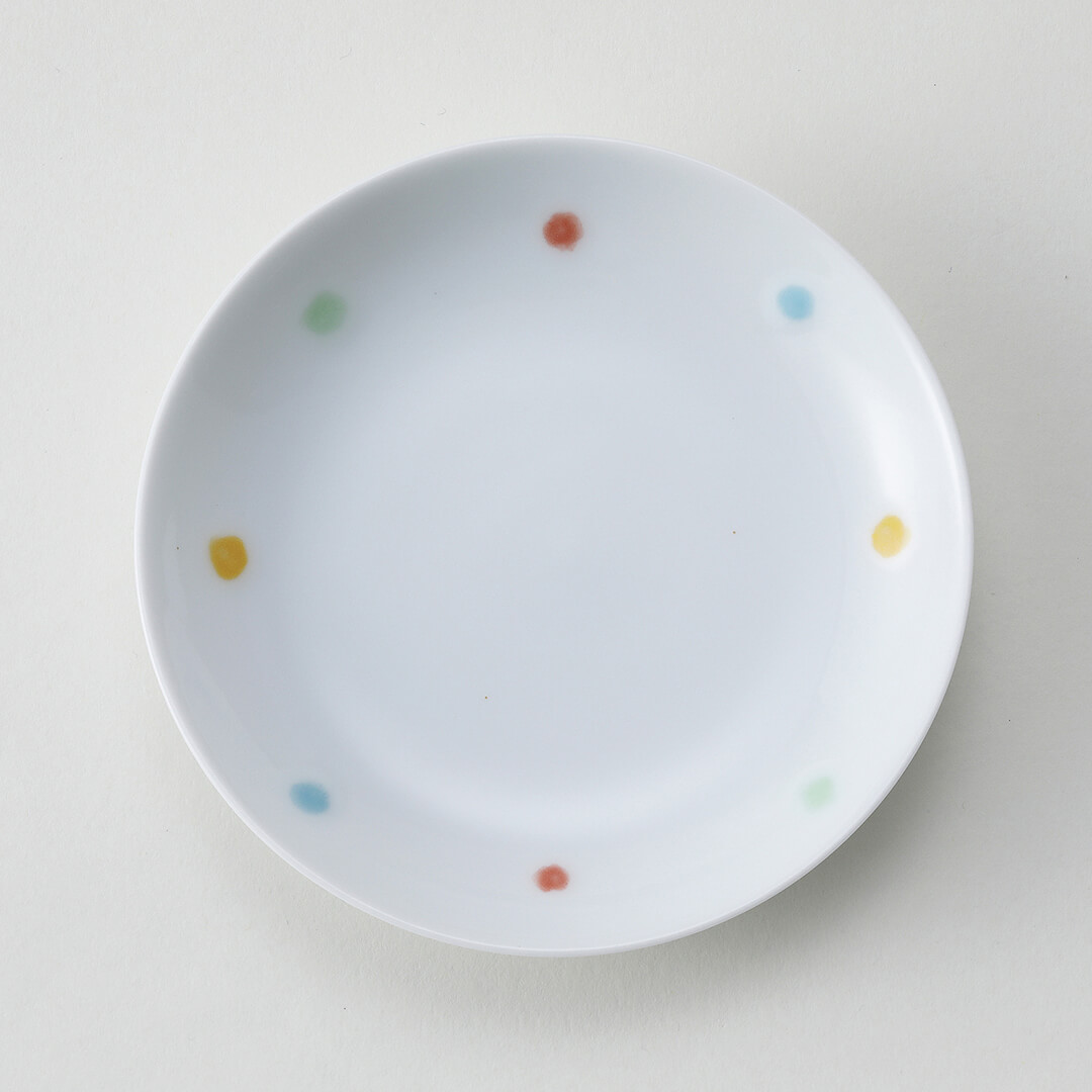 四色水玉豆皿（本窯）